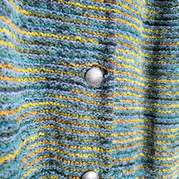 Alfred Dunner Jacket Coat Button Front Shoulder Pad Green Women Plus 18W - Picture 10 of 11